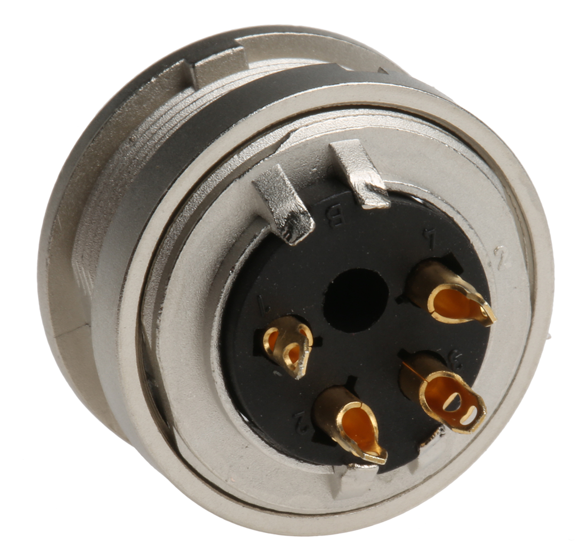 Lumberg, KFV 4 Pole M16 Din Socket, DIN EN 60529, 5A, 250 V ac IP40, Screw On, Female, Panel Mount