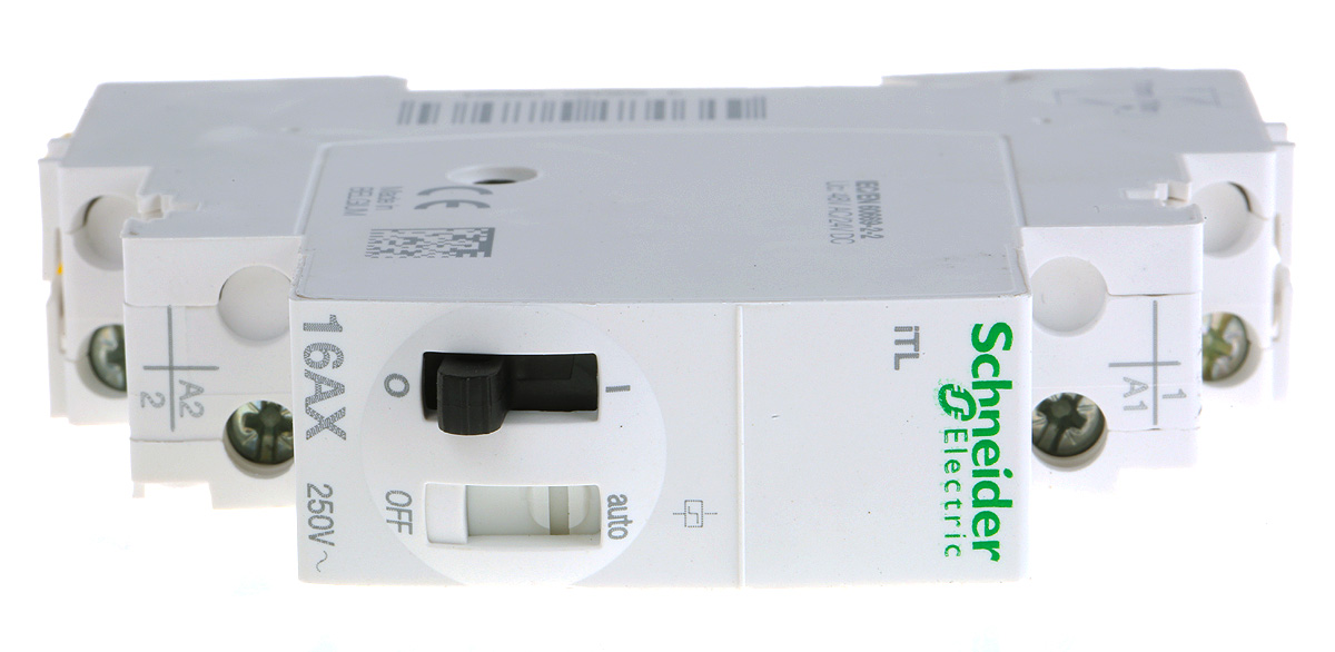 Schneider Electric DIN Rail Power Relay, 24 V dc, 48V ac Coil, 16A Switching Current, SPST