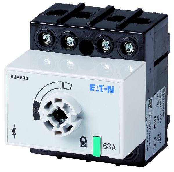 Eaton 4 Pole Surface Mount Isolator Switch - 63A Maximum Current, 30kW Power Rating, IP20