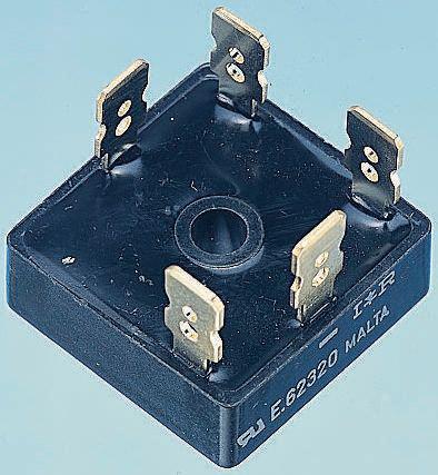 Vishay Bridge Rectifier, 25A, 100V, 3-phase, 5-Pin