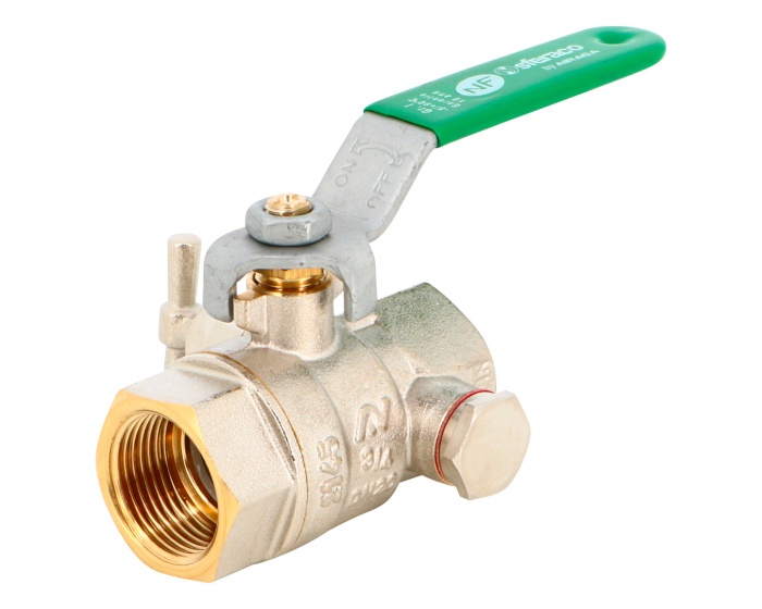 Sferaco Nickel Plated Brass Ball Valve, Ball Valve, Threaded, BSP 2in, 40bar Operating Pressure