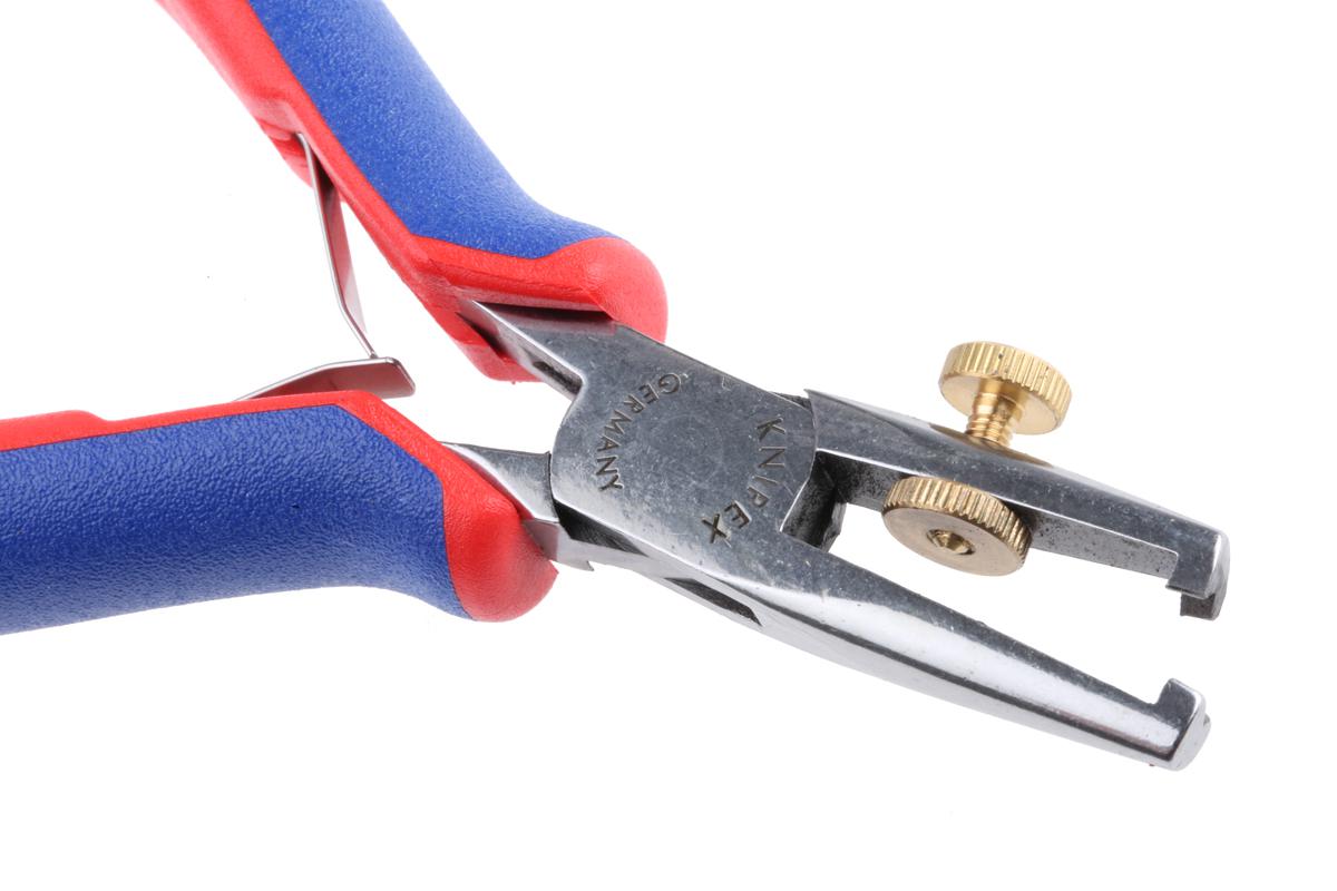 Knipex 11 92 140 Series Stripping pliers for electronics, 0.1mm Min, 0.8mm Max, 140 mm Overall