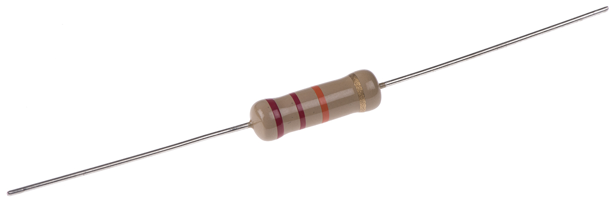 TE Connectivity 22kΩ Carbon Film Resistor 2W ±5% CFR200J22K