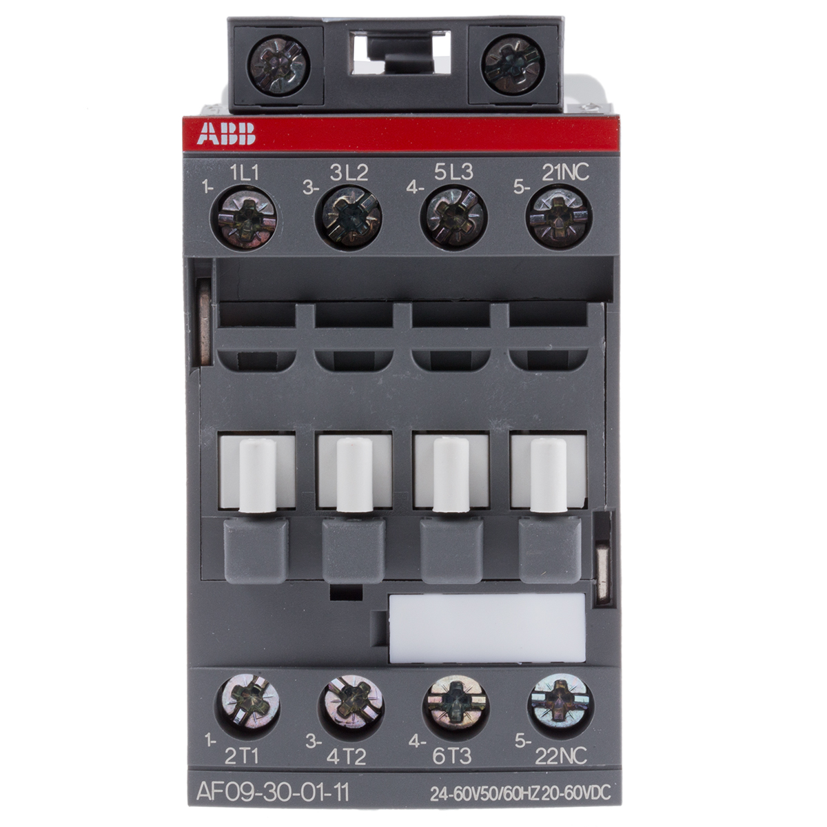 ABB AF09 Contactor, 24 V Coil, 3-Pole, 25 A, 4 kW 60 V, 3 NO, 690V