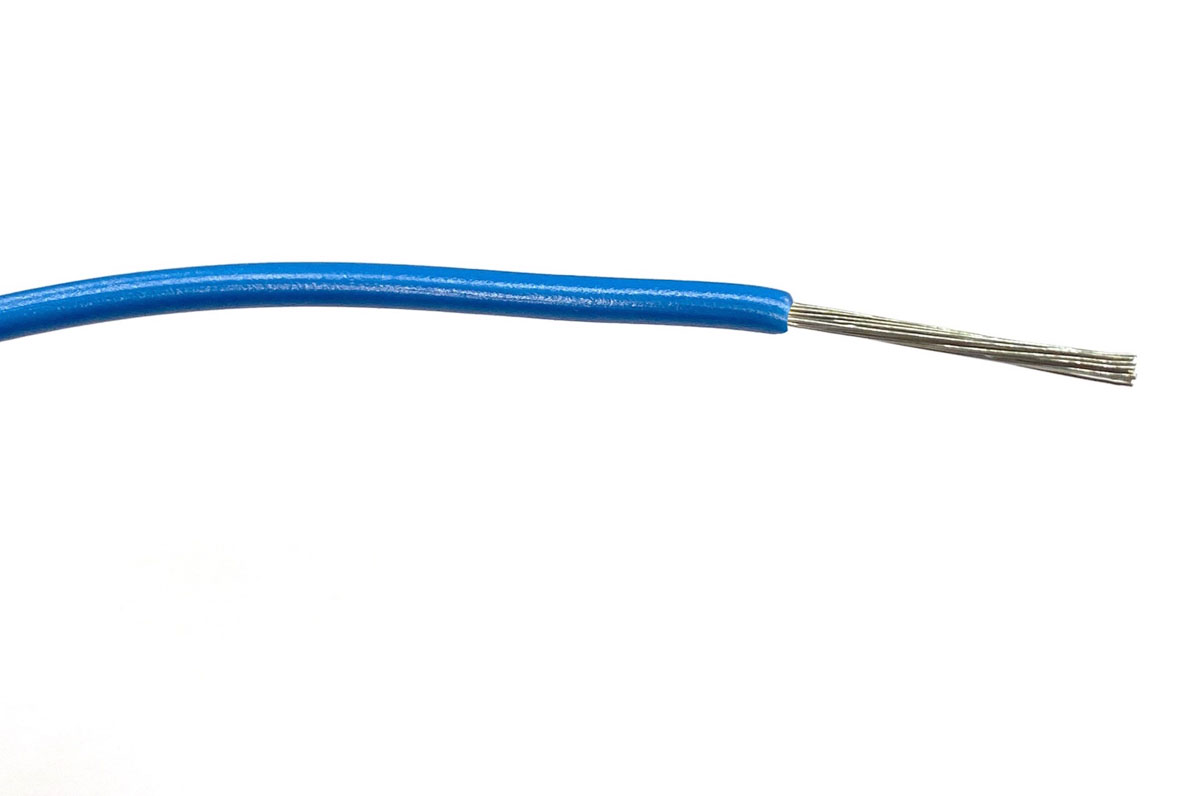 RS PRO Blue 1mm² Hook Up Wire, 32/0.2 mm, 100m, PVC Insulation
