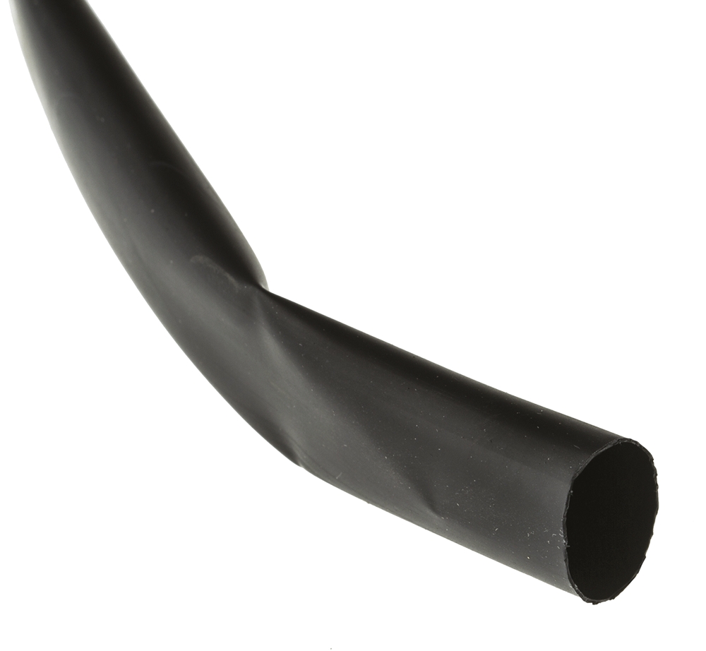 TE Connectivity Heat Shrink Tubing, Black 12.7mm Sleeve Dia. x 6m Length 2:1 Ratio, LSTT Series
