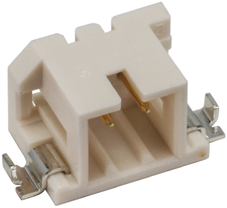 Hirose DF3 Series Right Angle Surface PCB Header, 2 Contact(s), 2 mm Pitch, 1 Row, Shrouded
