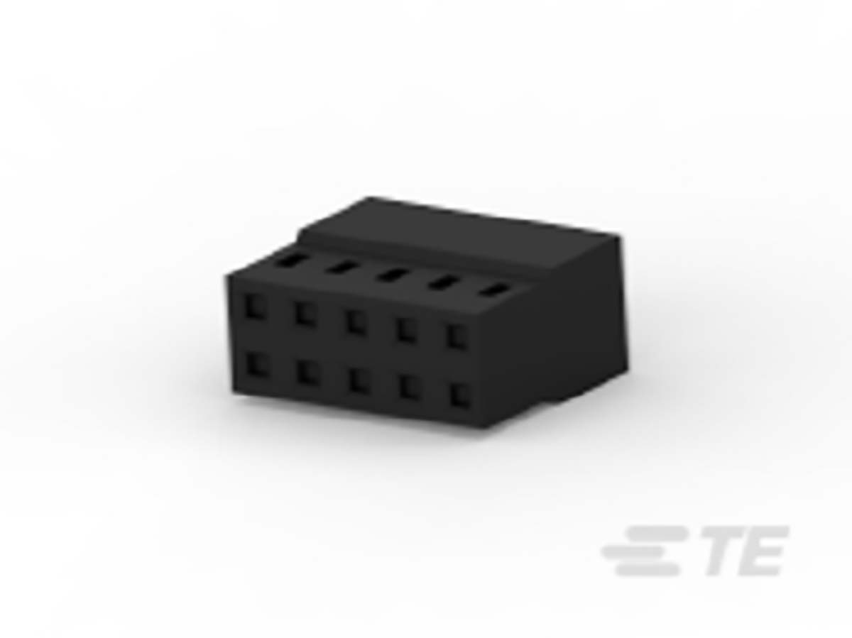 TE Connectivity, AMPMODU Female PCB Connector Housing, 2mm Pitch, 10 Way, 2 Row