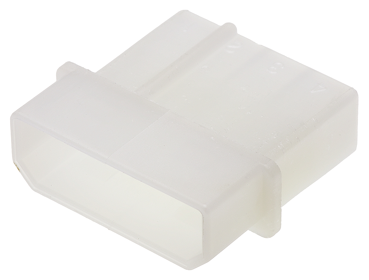 TE Connectivity, Commercial MATE-N-LOK Female Connector Housing, 5.08mm Pitch, 4 Way, 1 Row