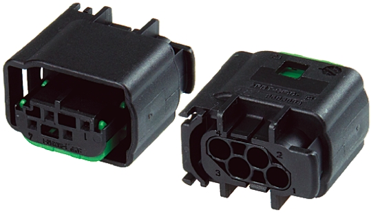 TE Connectivity, Micro Quadlok System Automotive Connector Socket Black 4 Way 1-967640-1