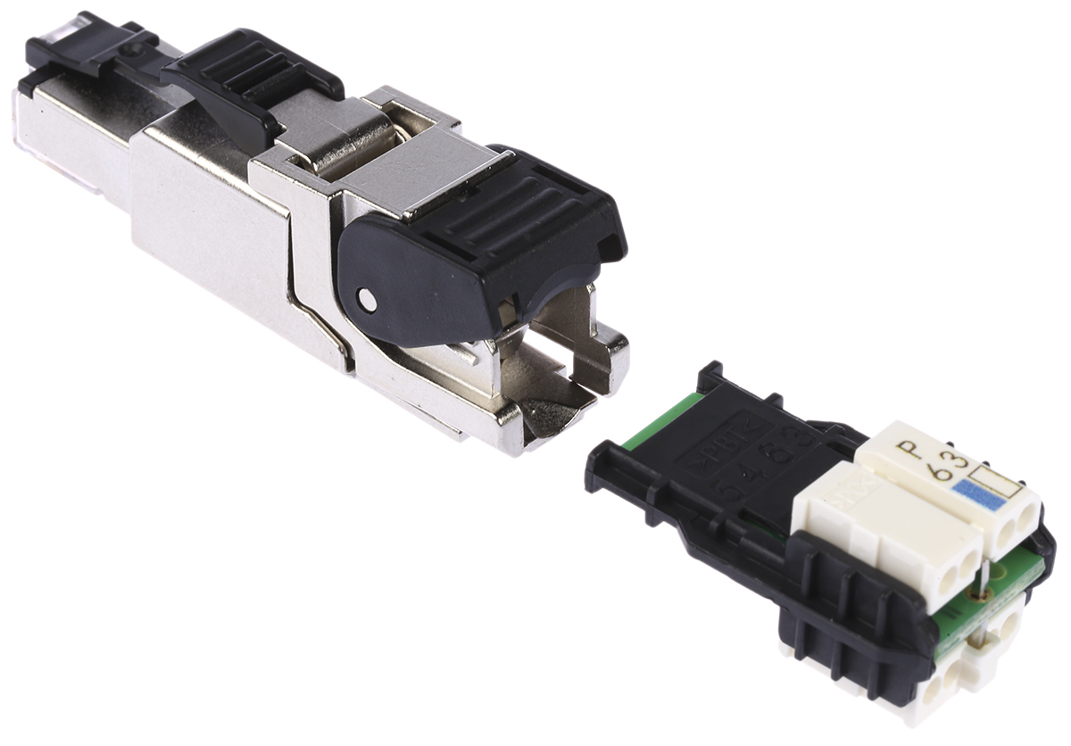 Telegartner MFP8 Series Male RJ45 Connector, Cable Mount, Cat6a Straight 8P8C -Way