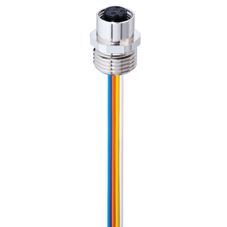 Lumberg Automation Connector, 4 Contacts, Front, M12 Connector, Socket, Female, IP65, IP67, 0986 EFC Series