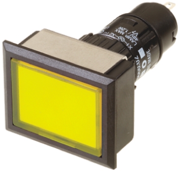 EAO Yellow Illuminated Momentary Push Button Head, IP65