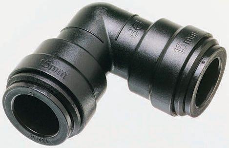 JG Speedfit Plastic Pipe Fitting, 90° Push Fit Elbow, 22mm