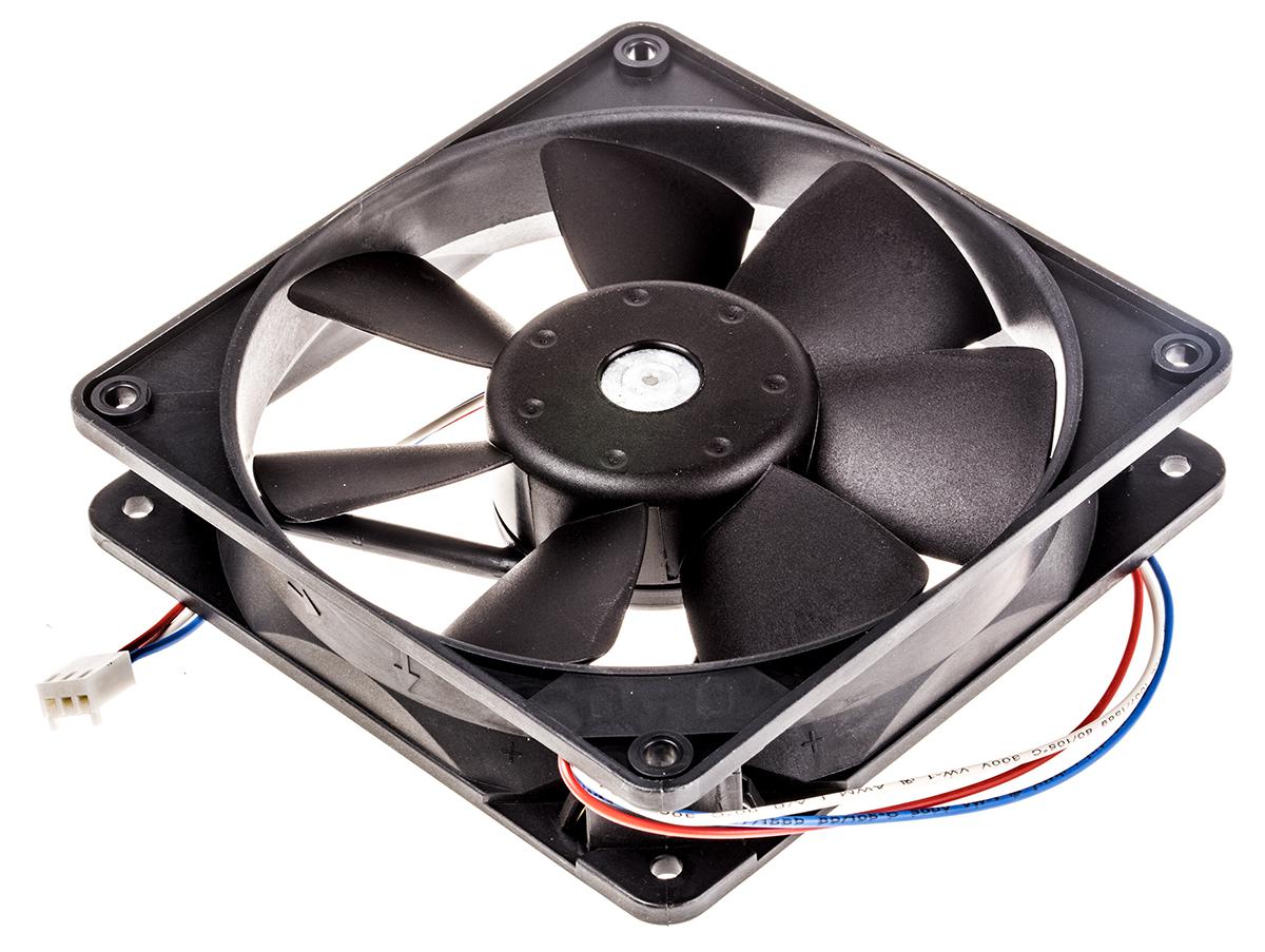 ebm-papst 4400 F Series Axial Fan, 12 V dc, DC Operation, 94m³/h, 1.25W, 119 x 119 x 25mm