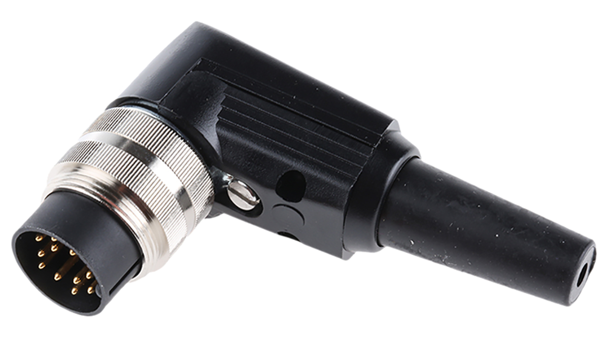 Lumberg, WSV 12 Pole Right Angle M16 Din Plug, DIN EN 60529, 3A, 60 V ac IP40, Male, Cable Mount