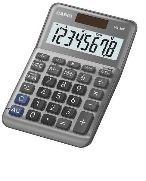 Casio Battery & Solar Powered Desktop Calculator