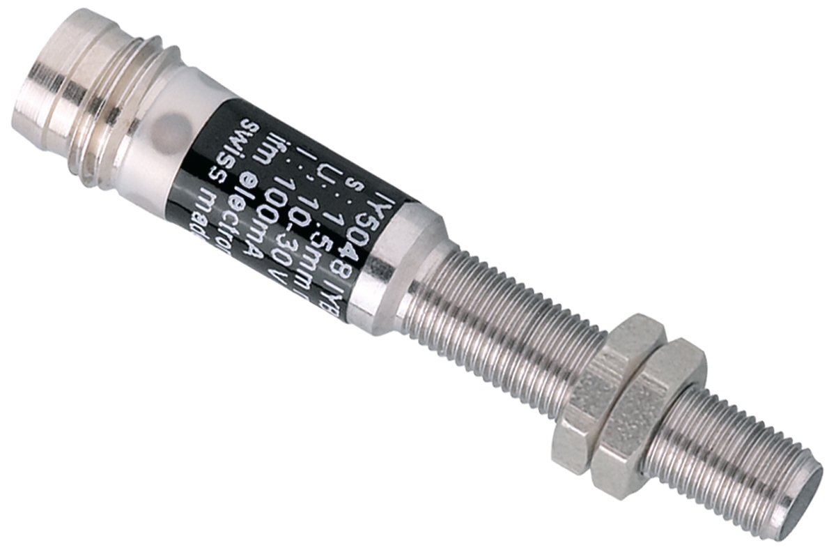 ifm electronic Inductive Threaded Barrel Proximity Sensor, M5, 1.5 mm Detection, PNP NO, 10 → 30 V dc