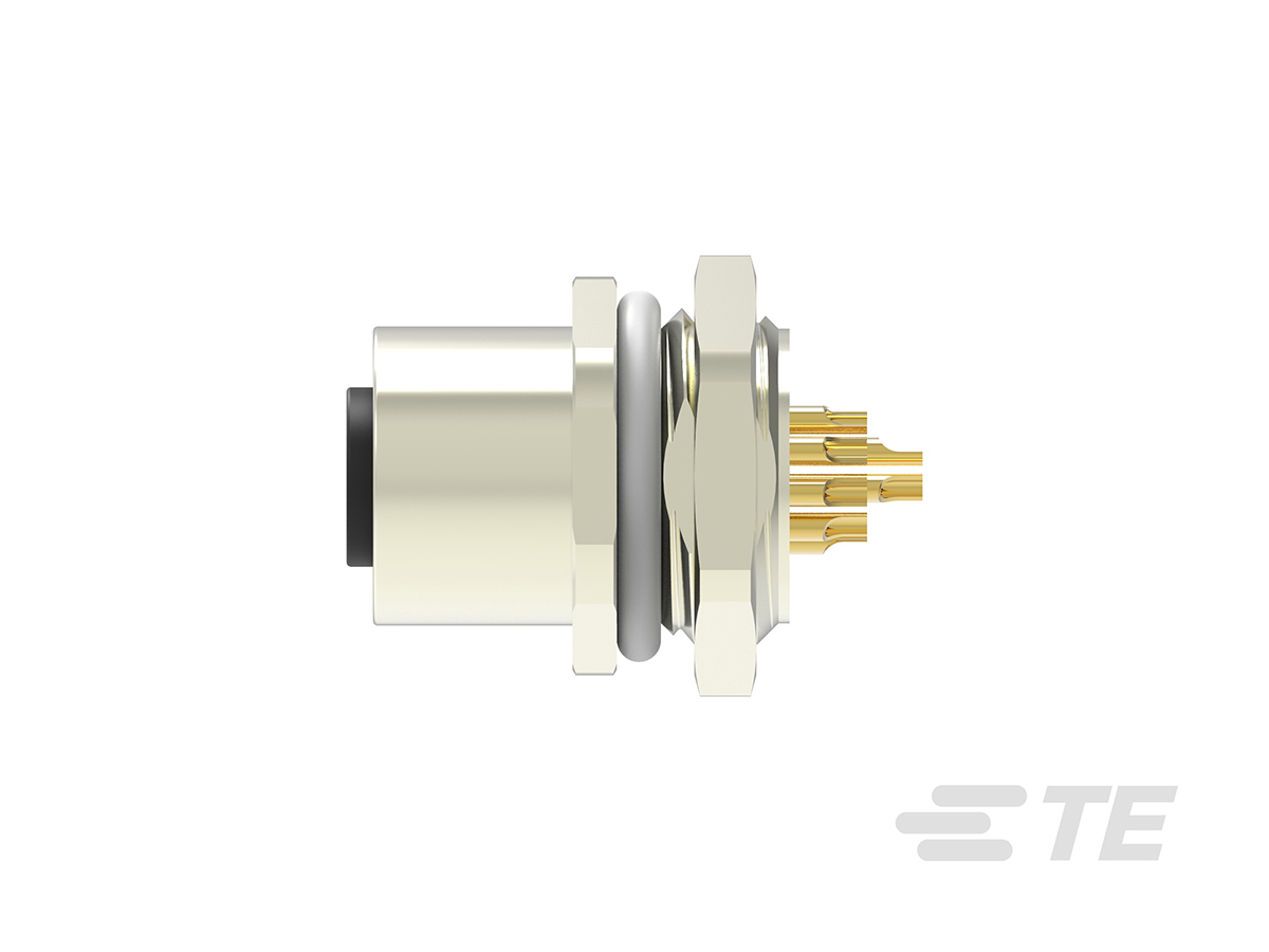 TE Connectivity Circular Connector, 12 Contacts, Front, M12 Connector, Socket, Female, IP67, M12 Series