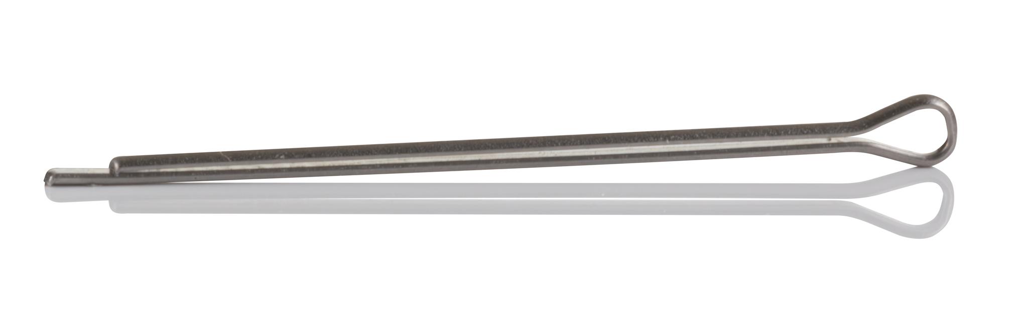 RS PRO 19.1mm Bright Zinc Plated Steel Split Pin, 0.8mm Diameter