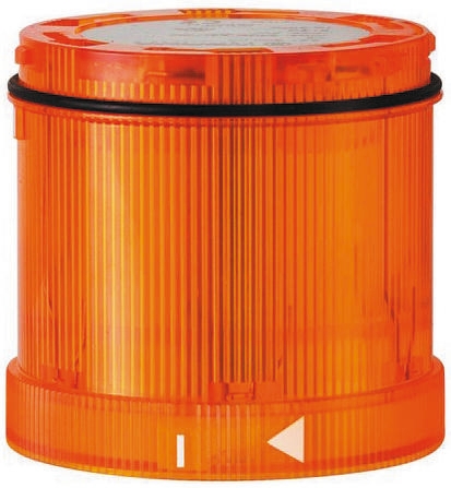 Werma 644 Series Yellow Blinking Effect Beacon Unit, 24 V dc, LED Bulb, AC, DC, IP65