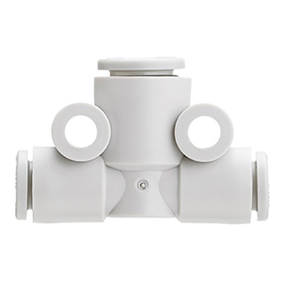 SMC KQ2 Series Branch Tee, 6 mm to 8 mm, Tube-to-Tube Connection Style, KQ2T06-08A1