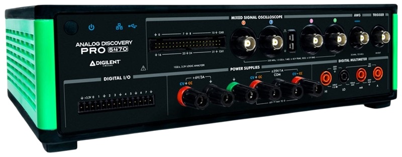 Digilent Analog Discovery Pro 5000 Series, 2GHz Mixed Signal Oscilloscope, 5 Analogue Channels