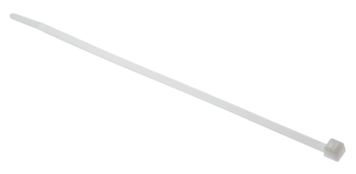 HellermannTyton Cable Tie, 175mm x 4 mm, Natural Polyamide 6.6 (PA66), Pk-100