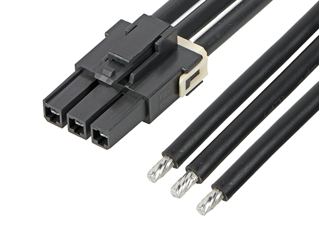 Molex 4 Way Female Mega-Fit Unterminated Wire to Board Cable, 600mm