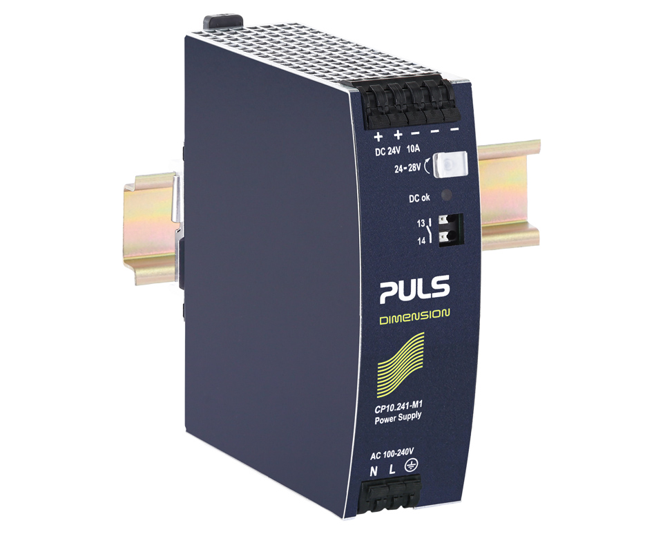 PULS CP10 DIN Rail Power Supply, 150V ac, dc Input, 24V dc Output, 10A Output