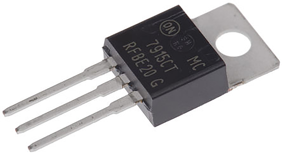 onsemi MC7915CTG, Voltage Regulator -35V TO-220 3-Pin