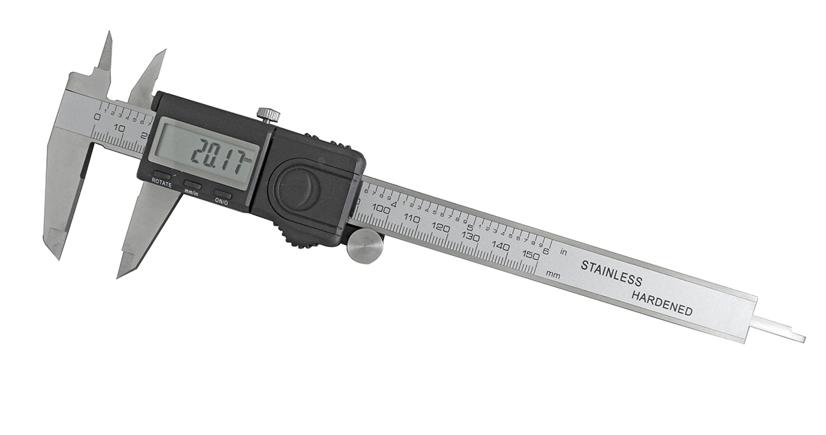 RS PRO 150mm, 6in Digital Caliper 0.01 mm Resolution, Imperial, Metric