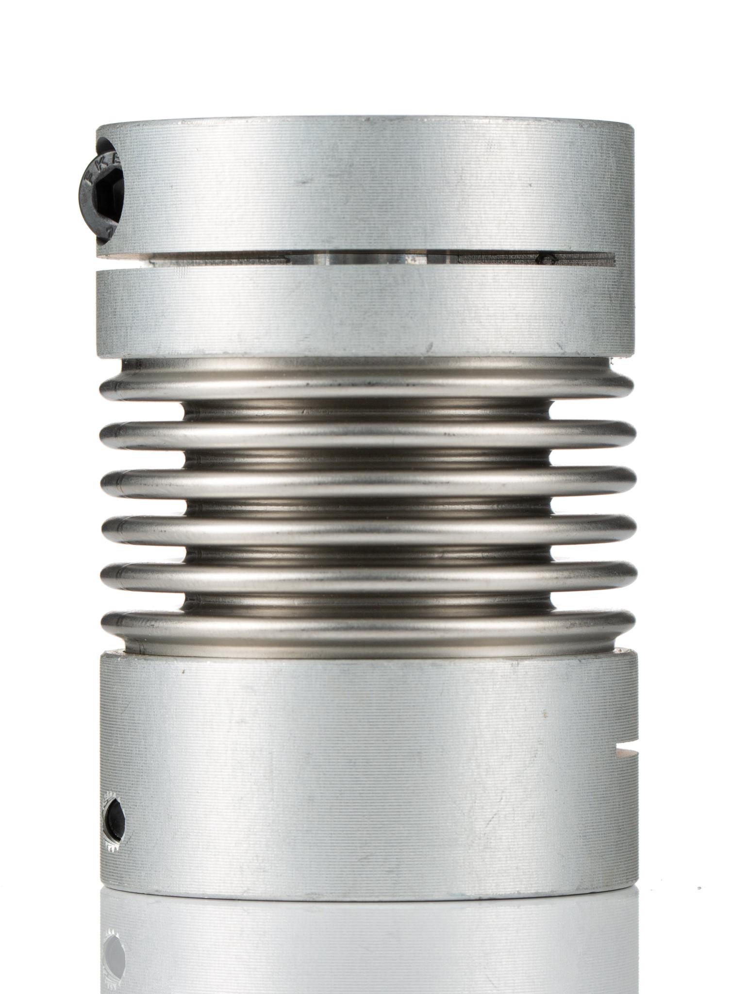 Huco Bellows Coupling, 45mm Outside Diameter, 16mm Bore, 63mm Length Coupler
