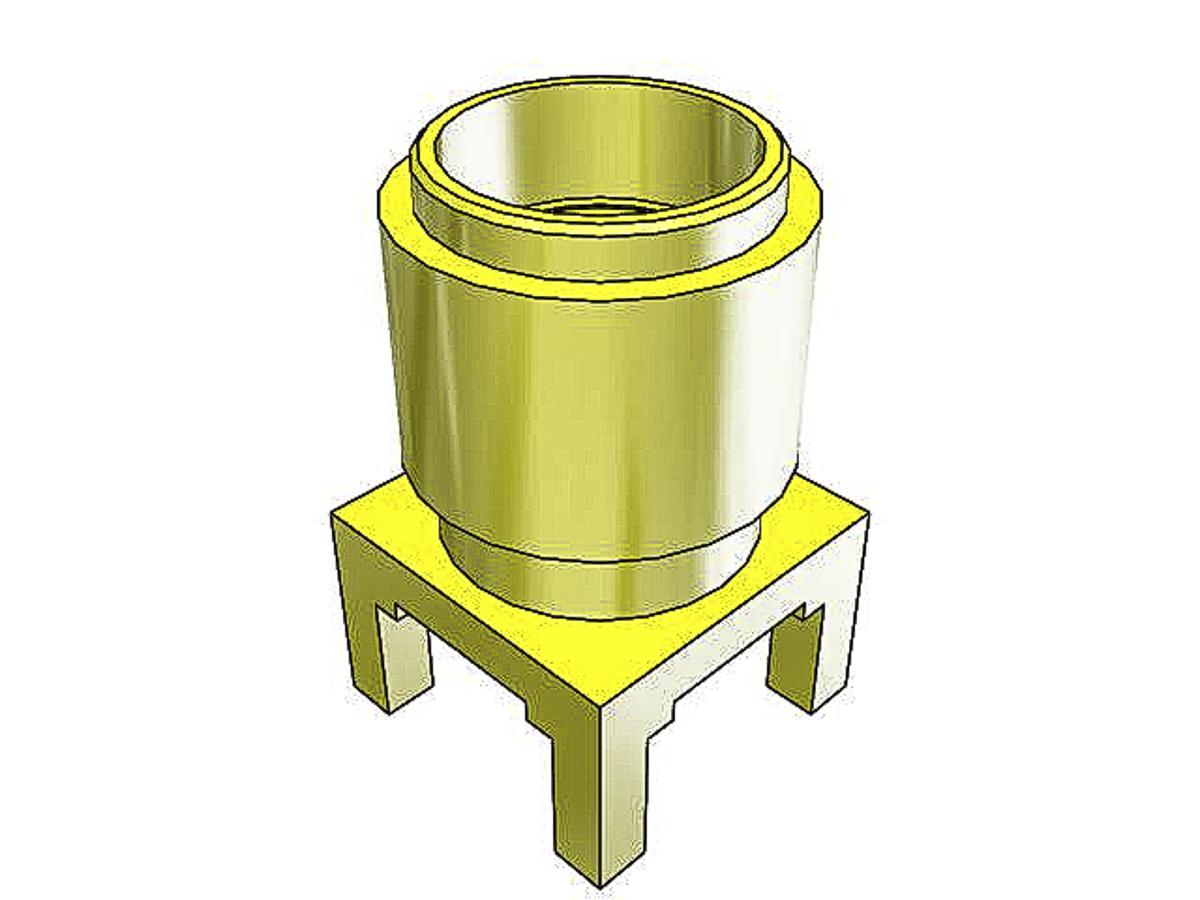 Samtec SMA Series, Jack Surface Mount SMA Connector, 50Ω, Solder Termination, Straight Body