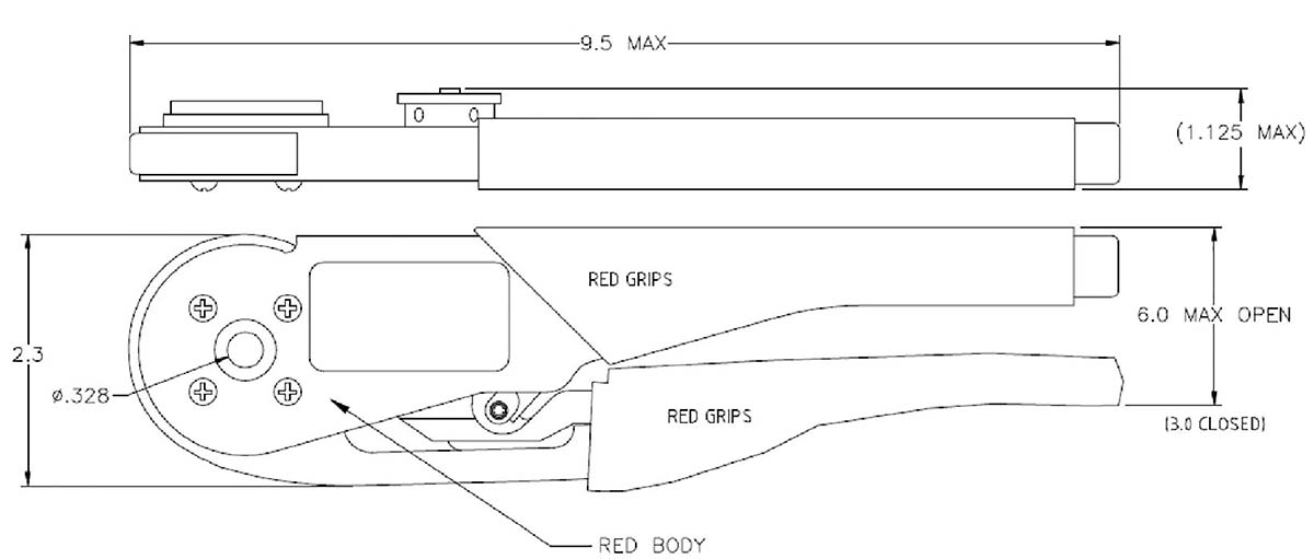 FCT from Molex 173112 Hand Crimp Tool for D-sub Contacts