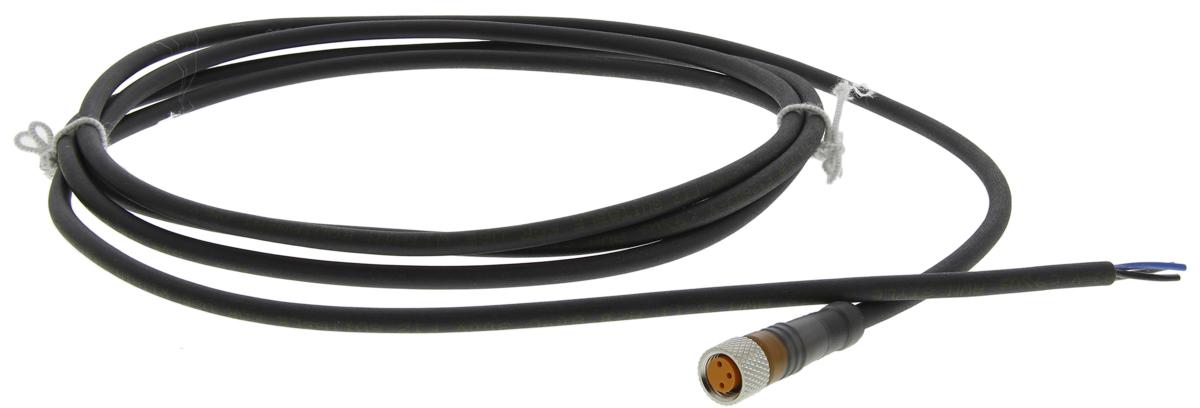 Lumberg Automation Female 3 way M8 to Free End Sensor Actuator Cable, 2 m