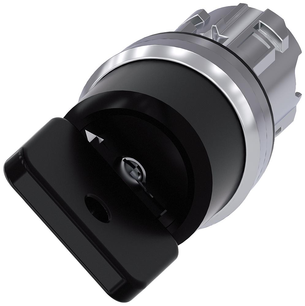 Siemens SIRIUS ACT 3SU10 2-position Key Switch Head, Latching, 22mm Cutout