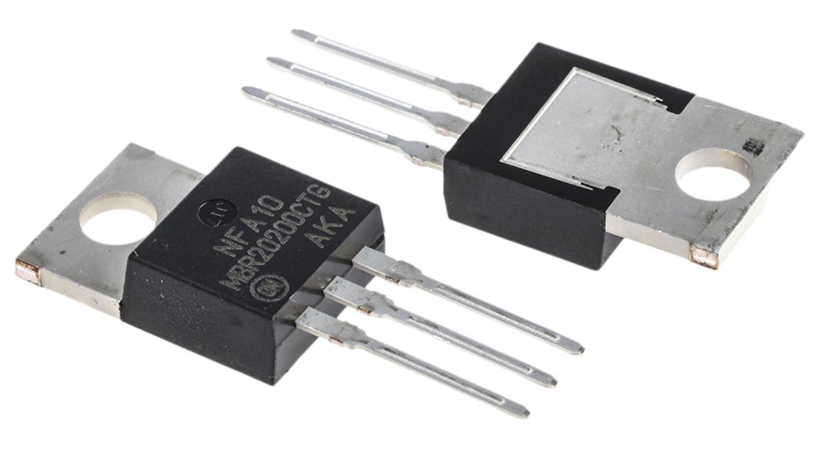 onsemi 200 V 20 A Diode Switching 3-Pin TO-220