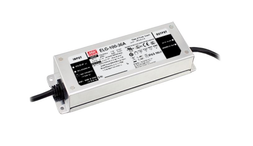 MEAN WELL LED Driver, 105V Output, 100W Output, 1.05A Output, Constant Current Dimmable