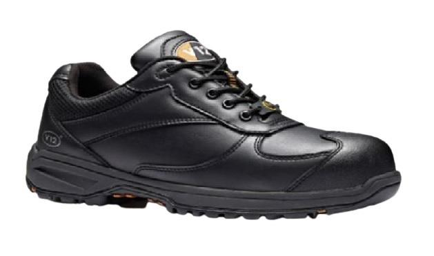 V12 Footwear Men's Black Safety Trainers, UK 10, EU 44