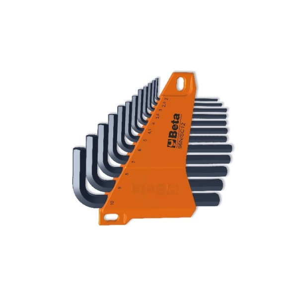 BETA 12 piece L Shape Metric Hex Key Set, 2.5mm