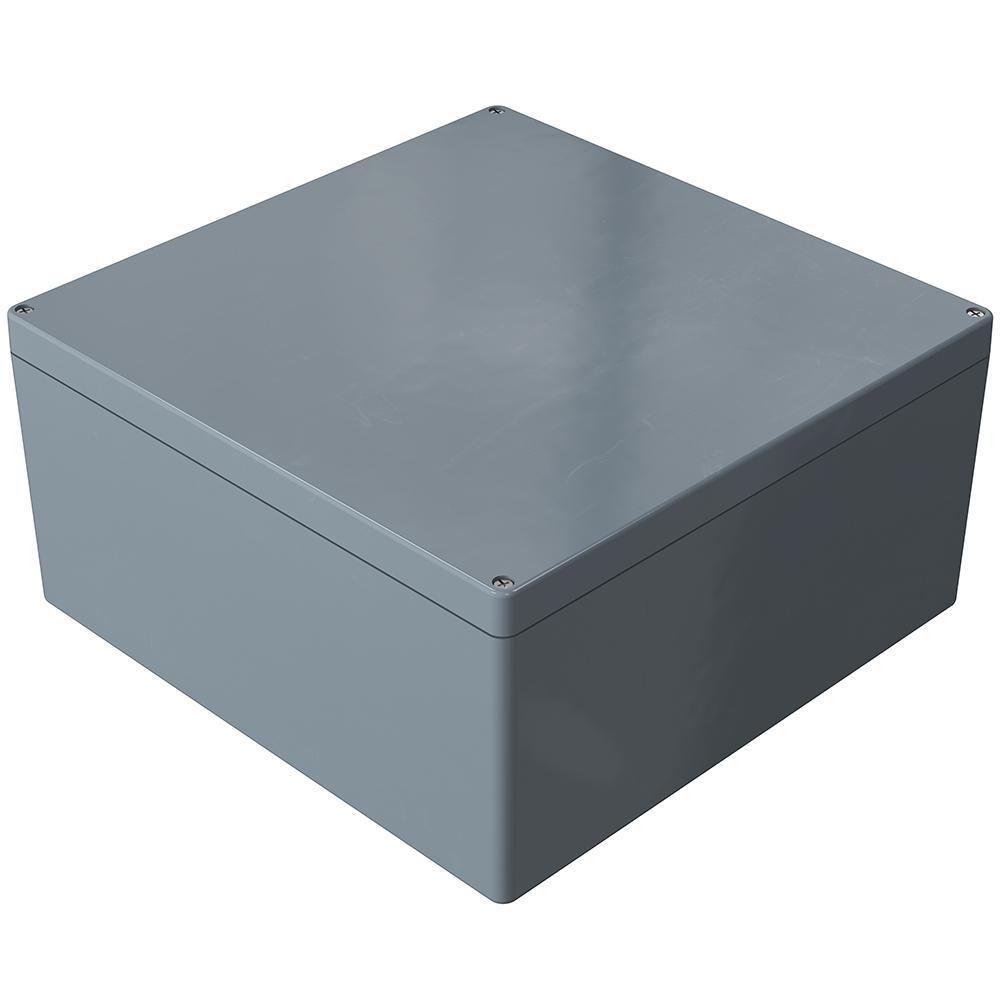 Rose Polyester Standard Series Grey Glass Fibre Reinforced Polyester Enclosure, IP66, IK08, Grey Lid, 406 x 401 x 201mm