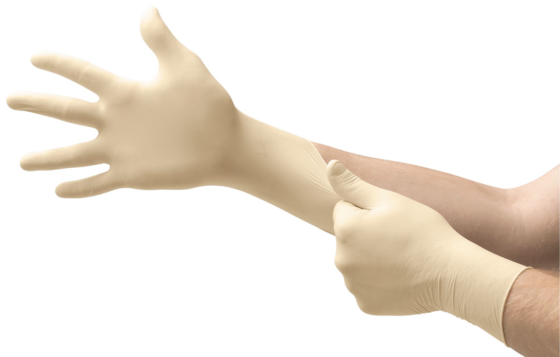 Ansell MicroFlex 63-864 Natural Natural Rubber Latex Chemical Resistant Latex Gloves, Size 8.5-9 L, Latex, Natural
