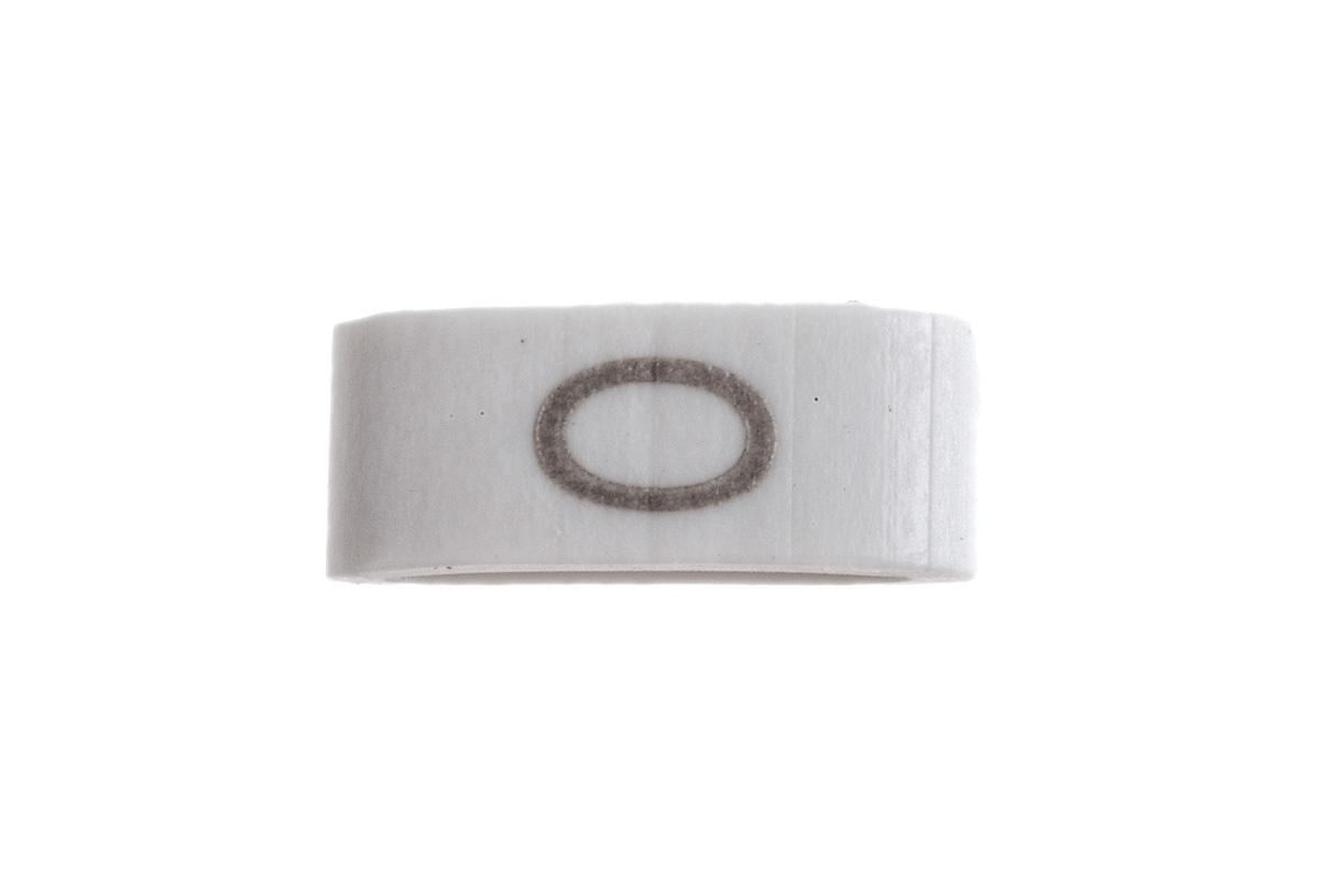 HellermannTyton HODS85 Slide On Cable Markers, Black on White, Pre-printed "O", 1.8 → 6.3mm Cable, 531-07875