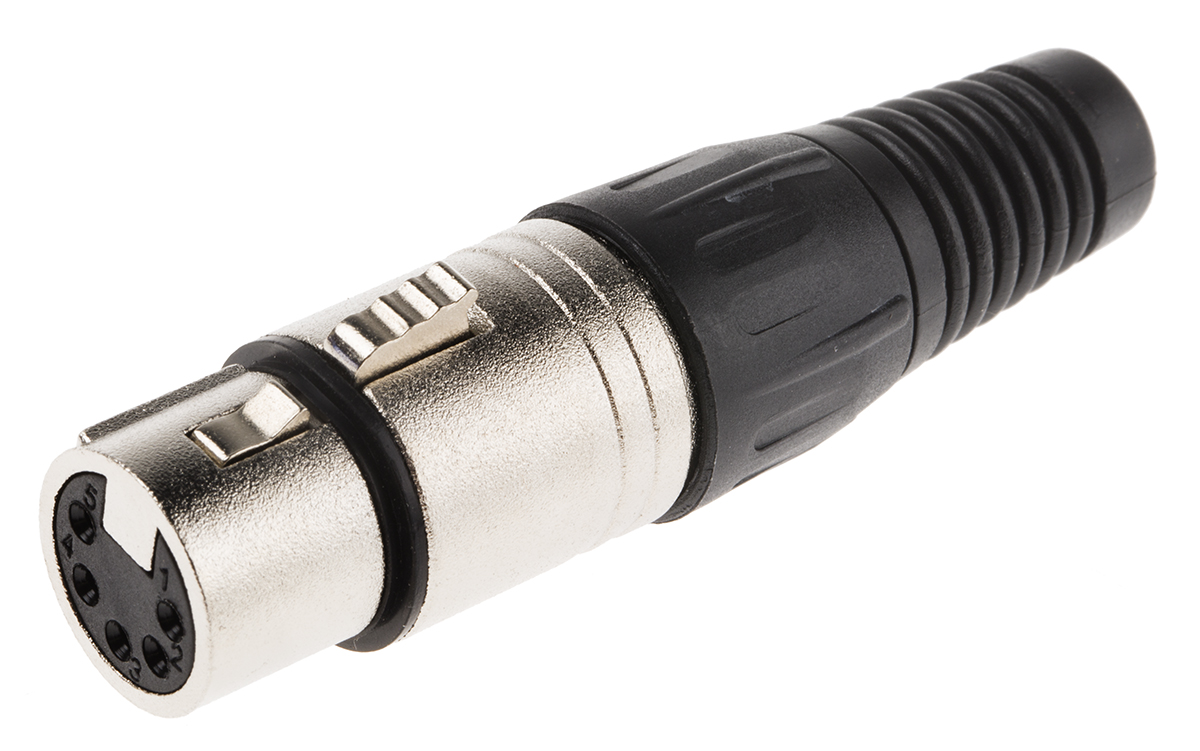 RS PRO Cable Mount XLR Connector, Female, 5 Way