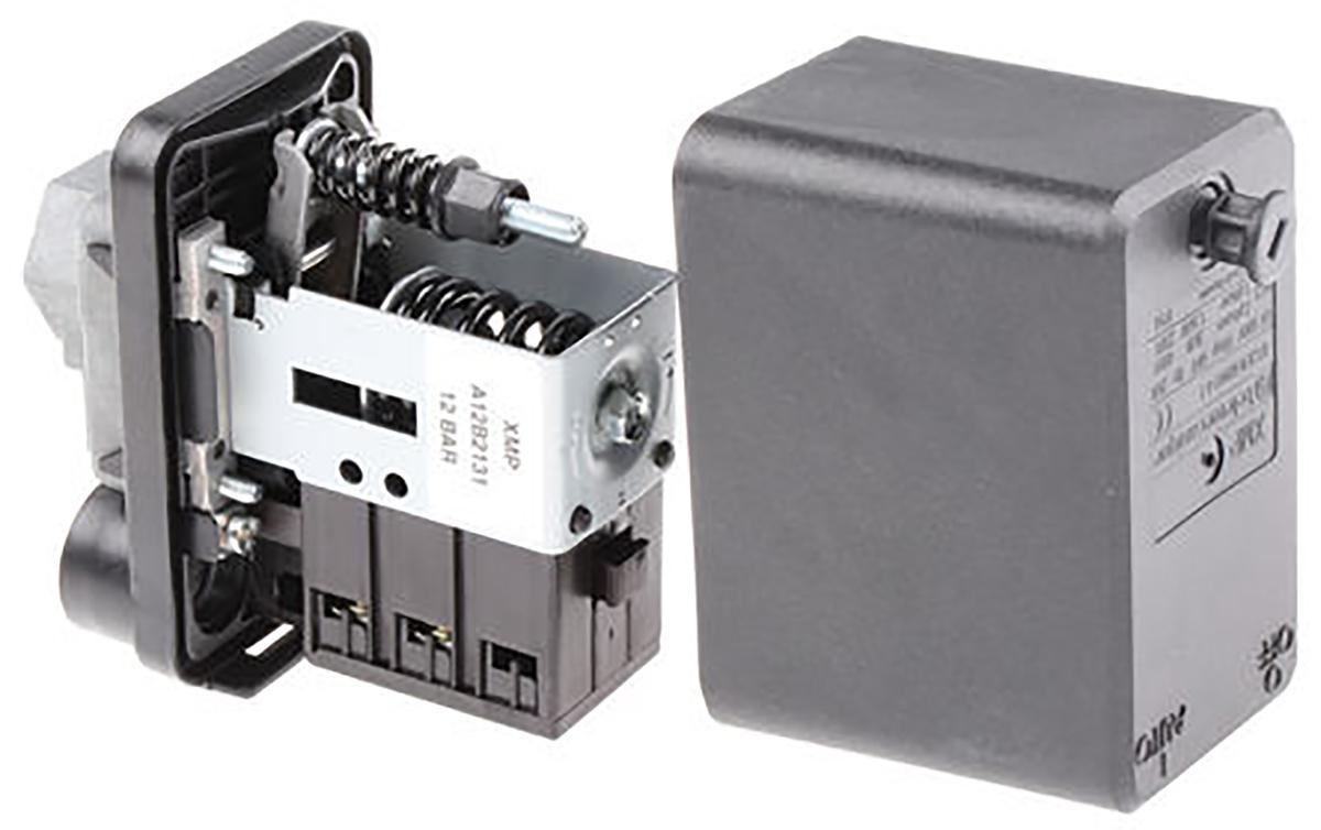 Telemecanique Sensors Pressure Switch, 0.3bar Min, 12bar Max, 3 NC Output, Differential Reading