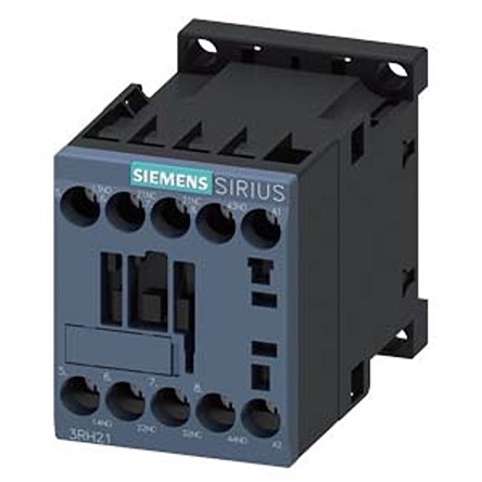 Siemens SIRIUS 3RH2 Contactor Relay, 110 V ac Coil, 4-Pole, 10 A, 2NO + 2NC, 690 V ac