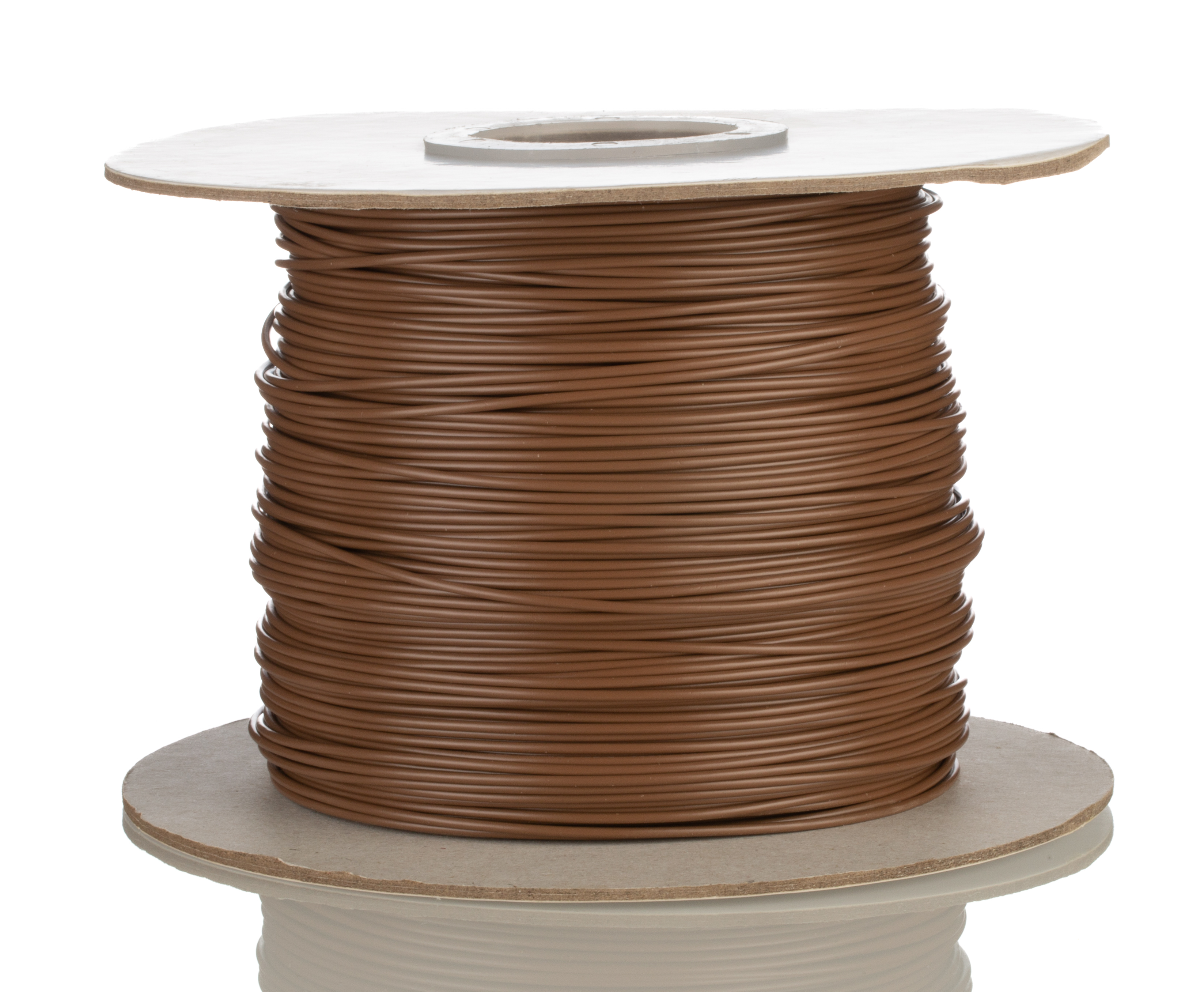RS PRO Brown 0.81mm² Hook Up Wire, 18 AWG, 16/0.25 mm, 305m, PVC Insulation