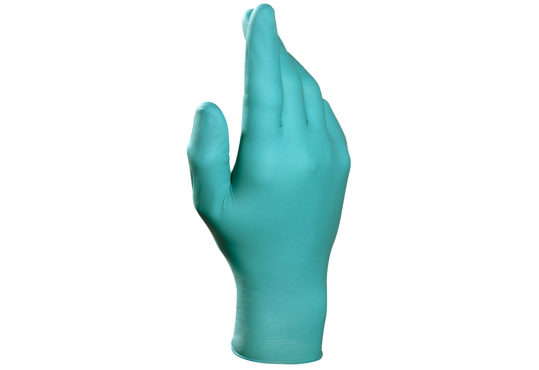 Mapa Solo 977 Green Nitrile Glove, Size 8, Nitrile Coating