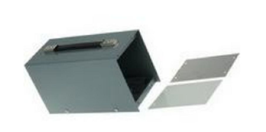 RS PRO Grey Cold Rolled Steel Instrument Case, 245 x 105 x 137mm